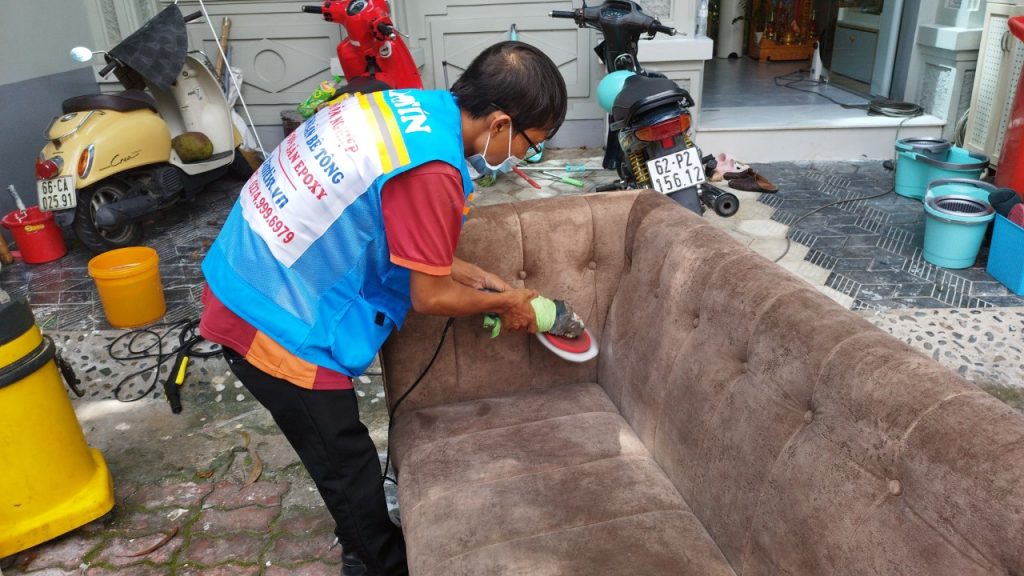 Thi công dịch vụ giặt ghế sofa tại Thủ Dầu Một