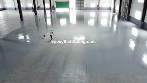Thi Công Sơn Nền Epoxy Nhà Xưởng Tại KCN Bàu Bàng Bình Dương