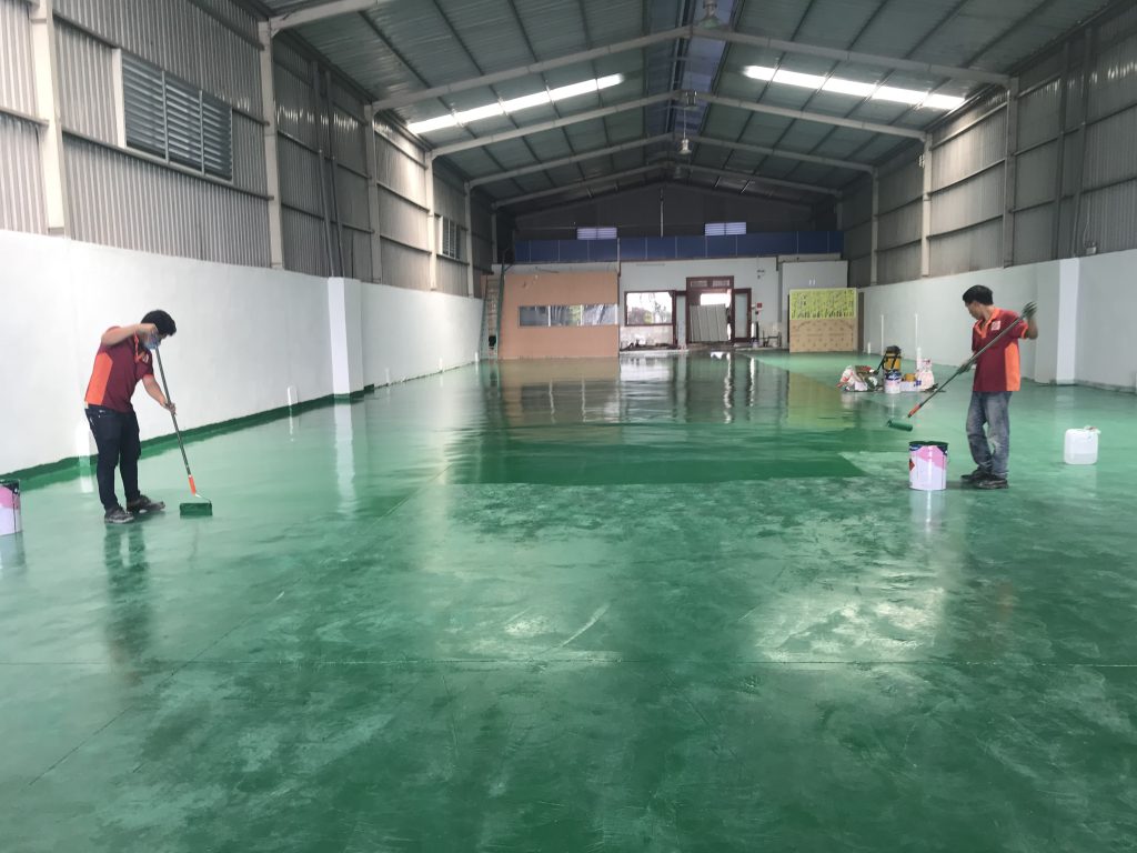 Thi Công Sơn Epoxy Sàn Nhà Xưởng